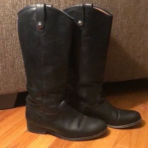 Frye Melissa Button Black Tall boots